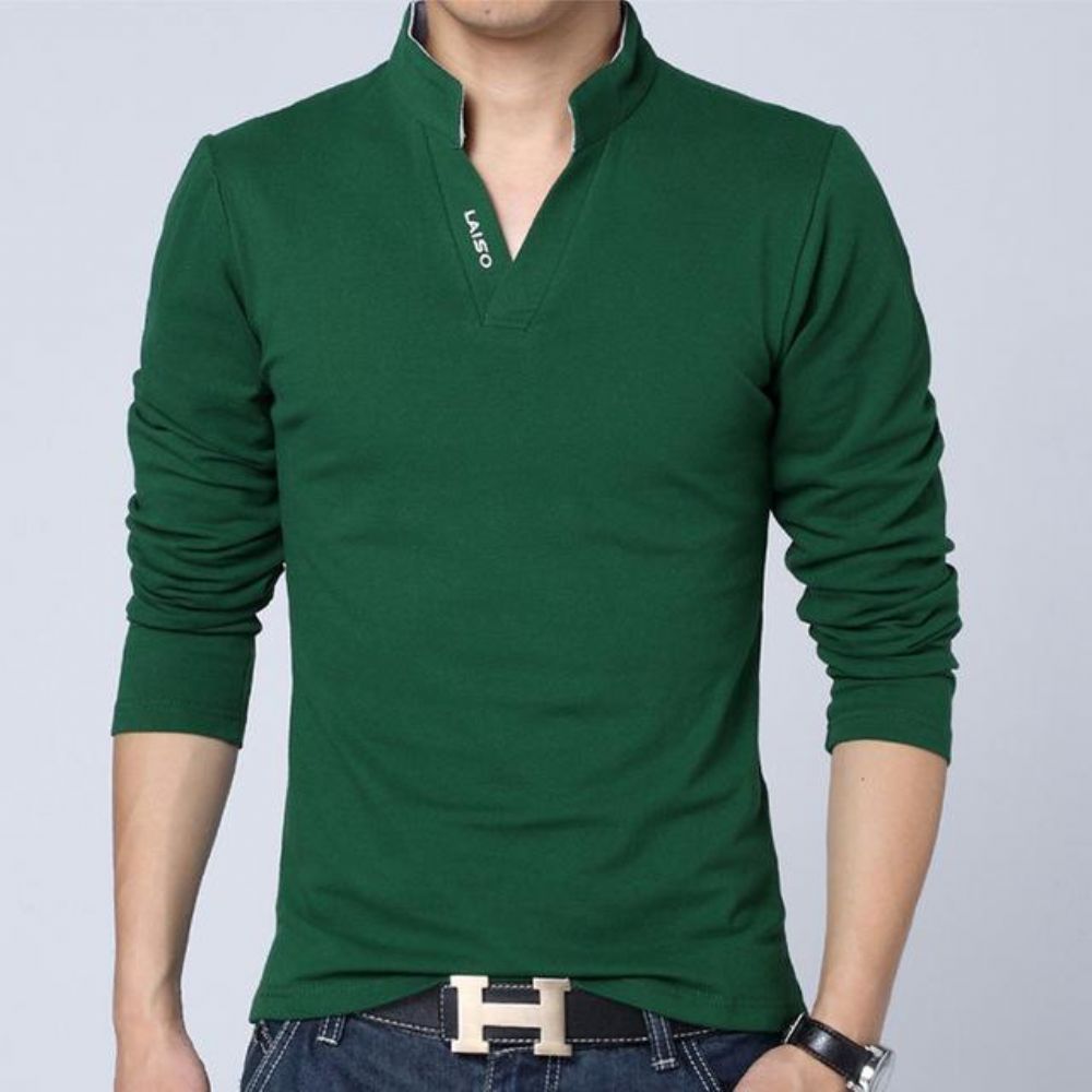 Langermet Slim Fit T-skjorte