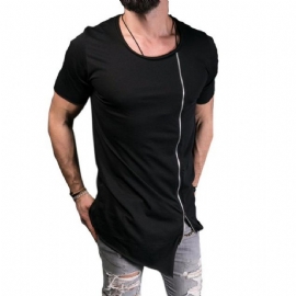 Leisure Tee Tops Asymmetrisk T-skjorte