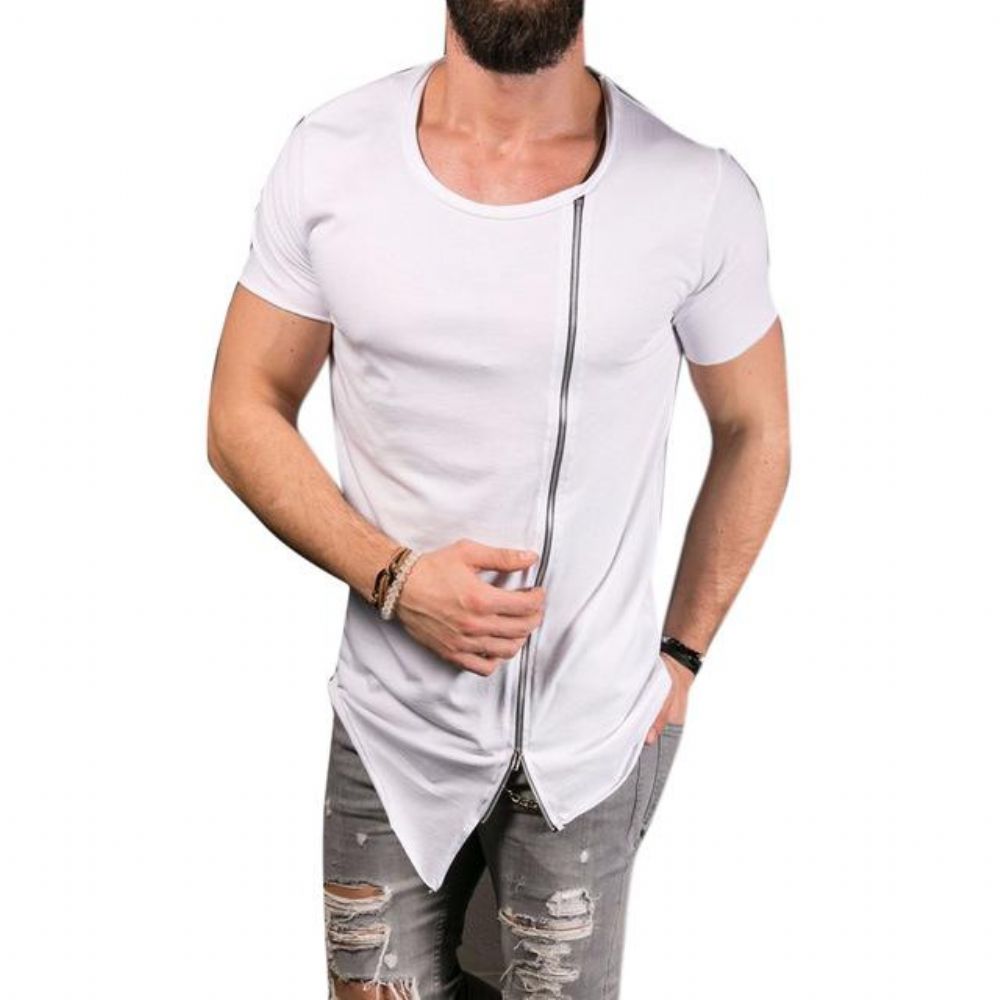 Leisure Tee Tops Asymmetrisk T-skjorte