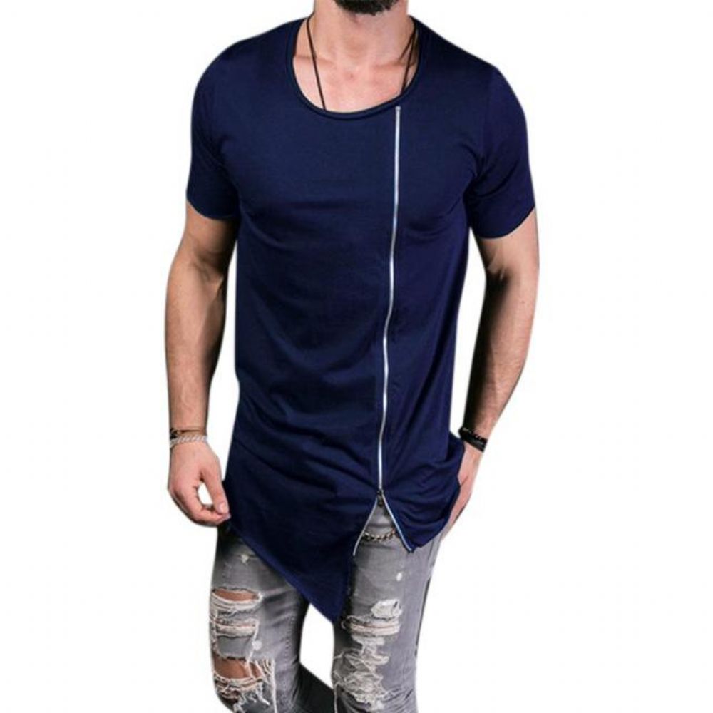 Leisure Tee Tops Asymmetrisk T-skjorte