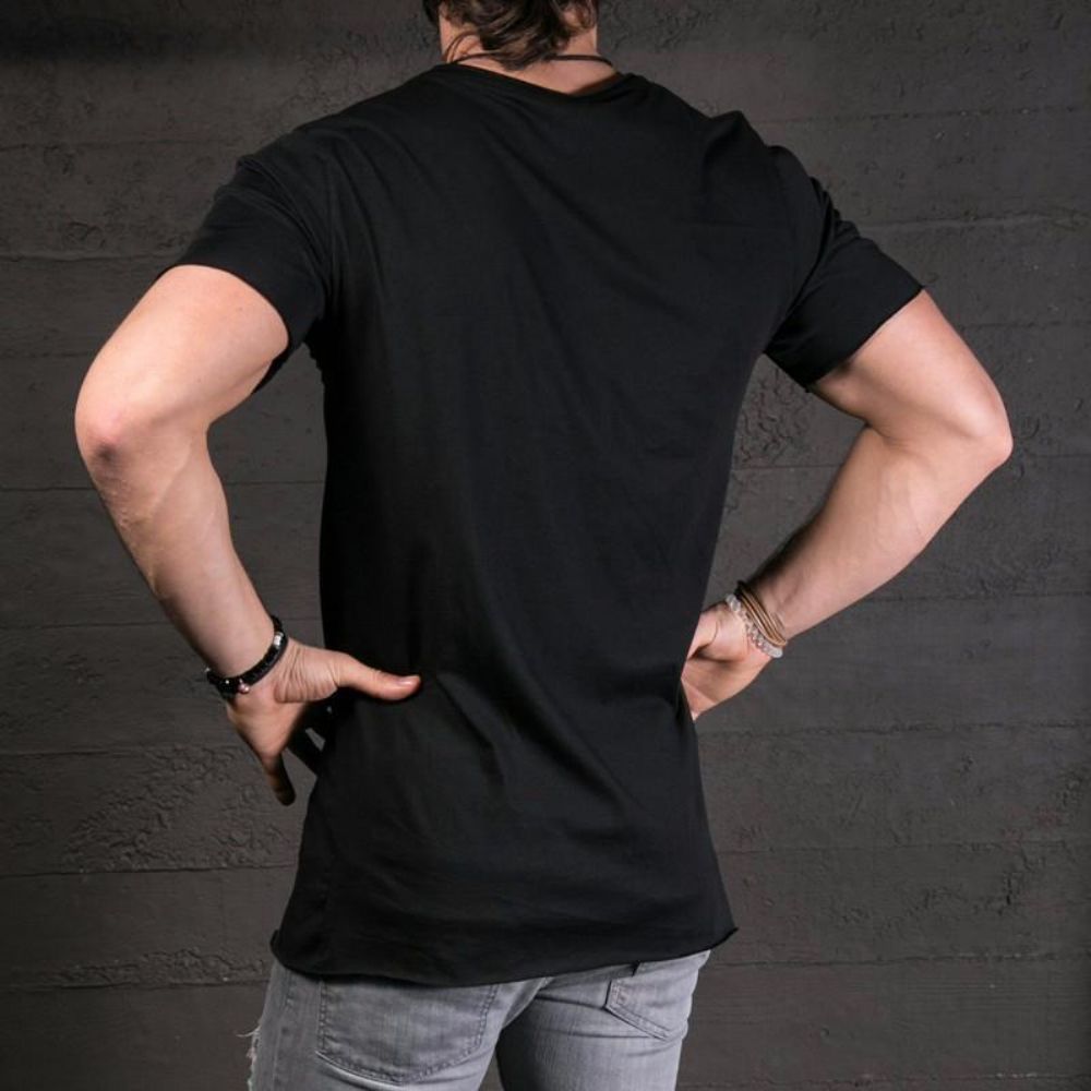 Leisure Tee Tops Asymmetrisk T-skjorte