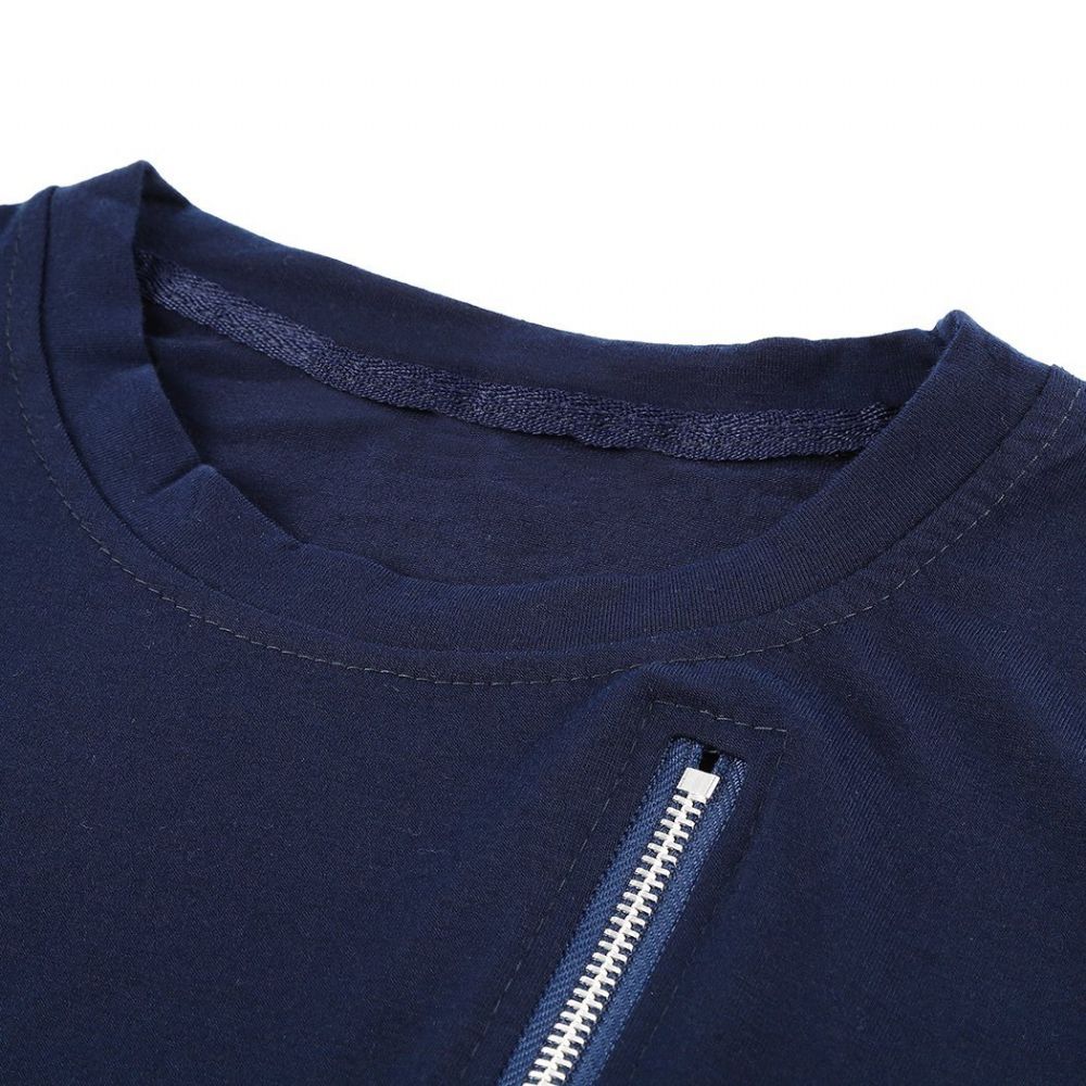 Leisure Tee Tops Asymmetrisk T-skjorte