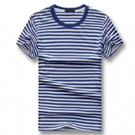 Strippet T-skjorte
