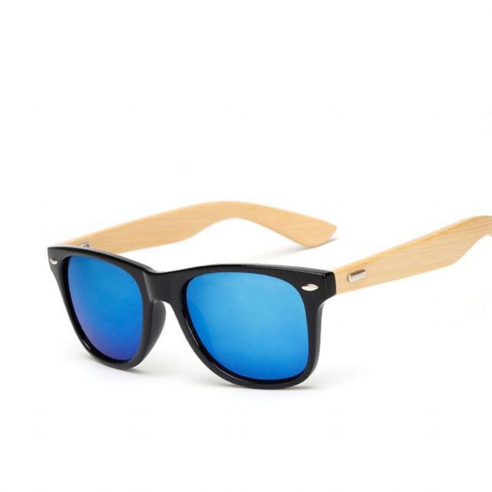 Retro Bambustre Klassiske Wayfarer-solbriller
