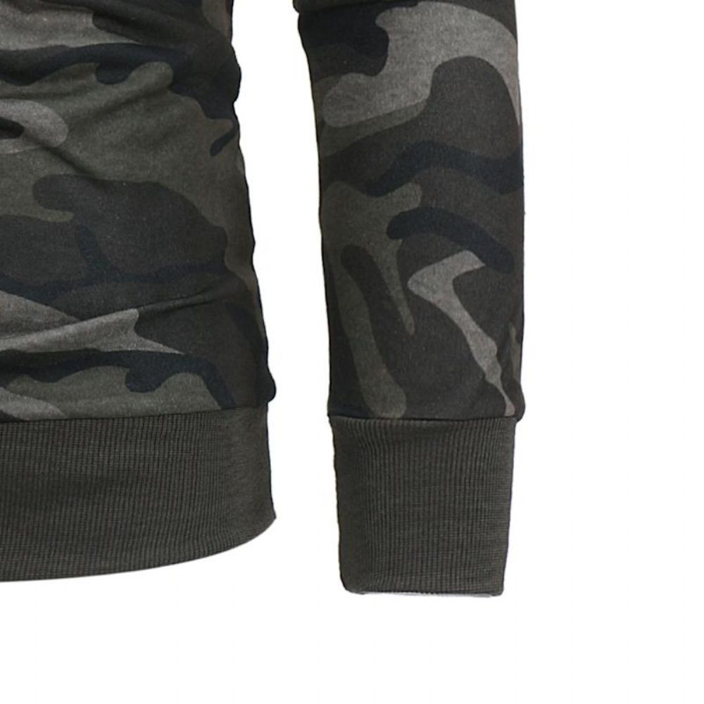 Hette Camouflage Genser For Menn