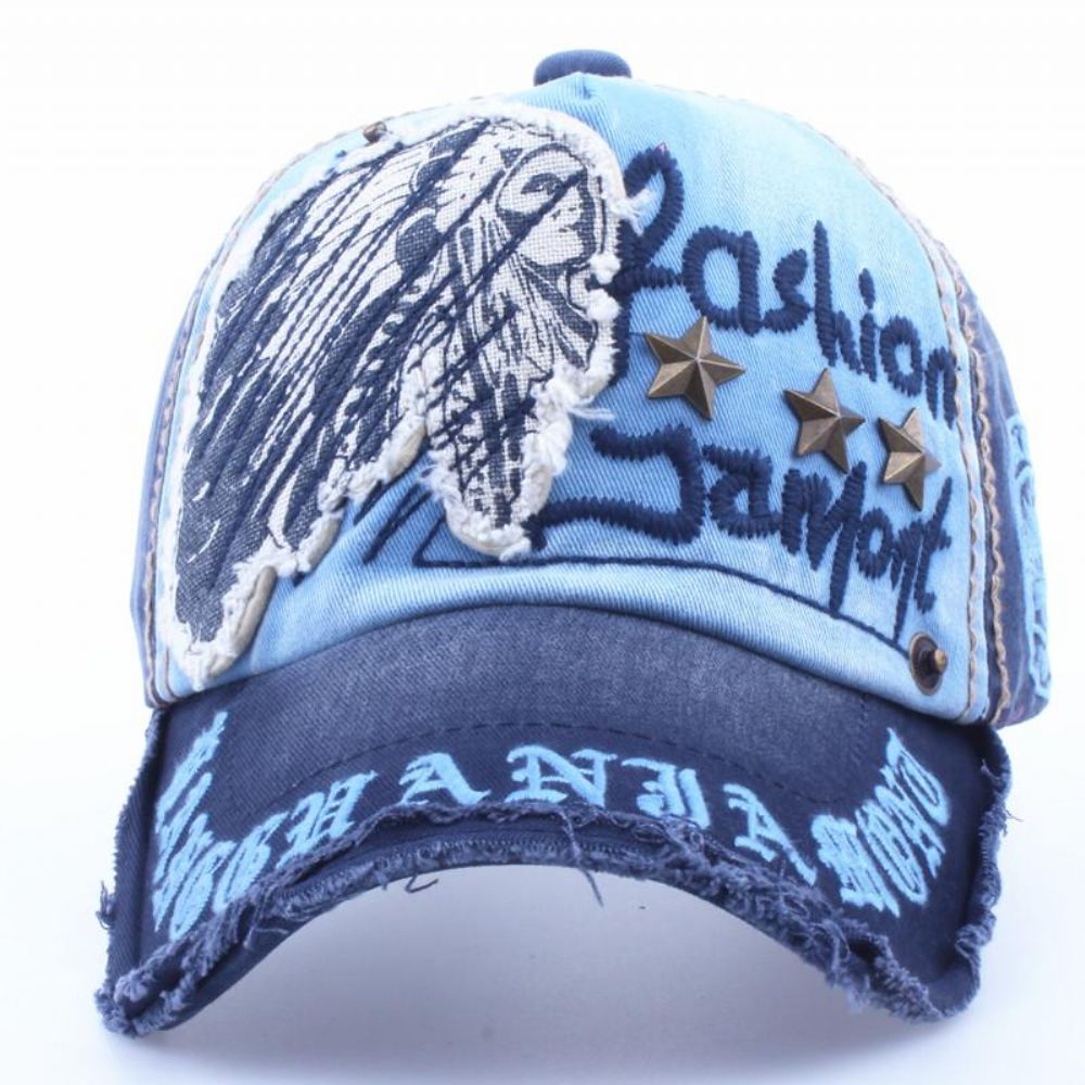 Broderi I Antikk Stil Baseballcaps