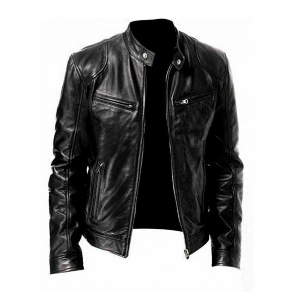 2022 Motorsykkel Street Style Skinnjakke