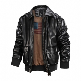 American Soft Air Force Pilot Skinnjakke