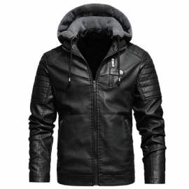 Biker Style Motorsykkel Skinnjakke