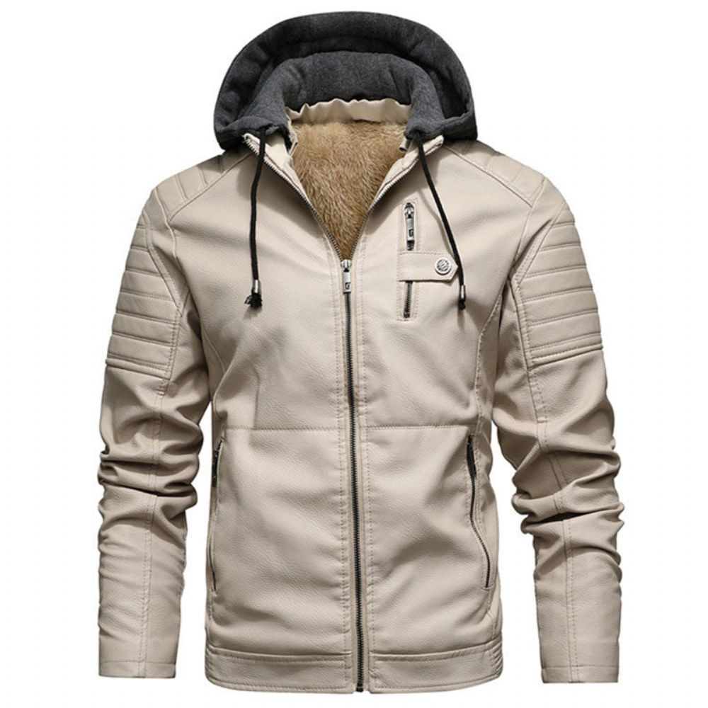 Biker Style Motorsykkel Skinnjakke