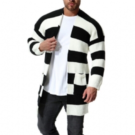 Mote Stripet Svart Hvit Cardigan