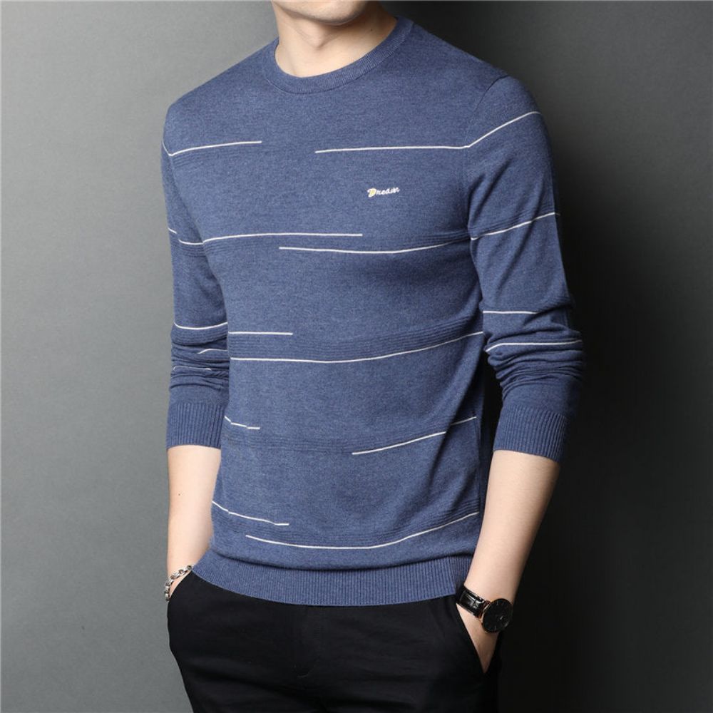 Streetwear Fashion Stripete Genser