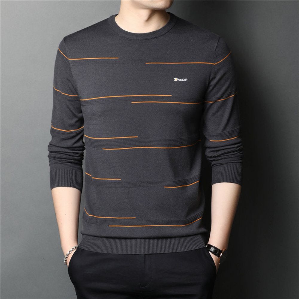 Streetwear Fashion Stripete Genser
