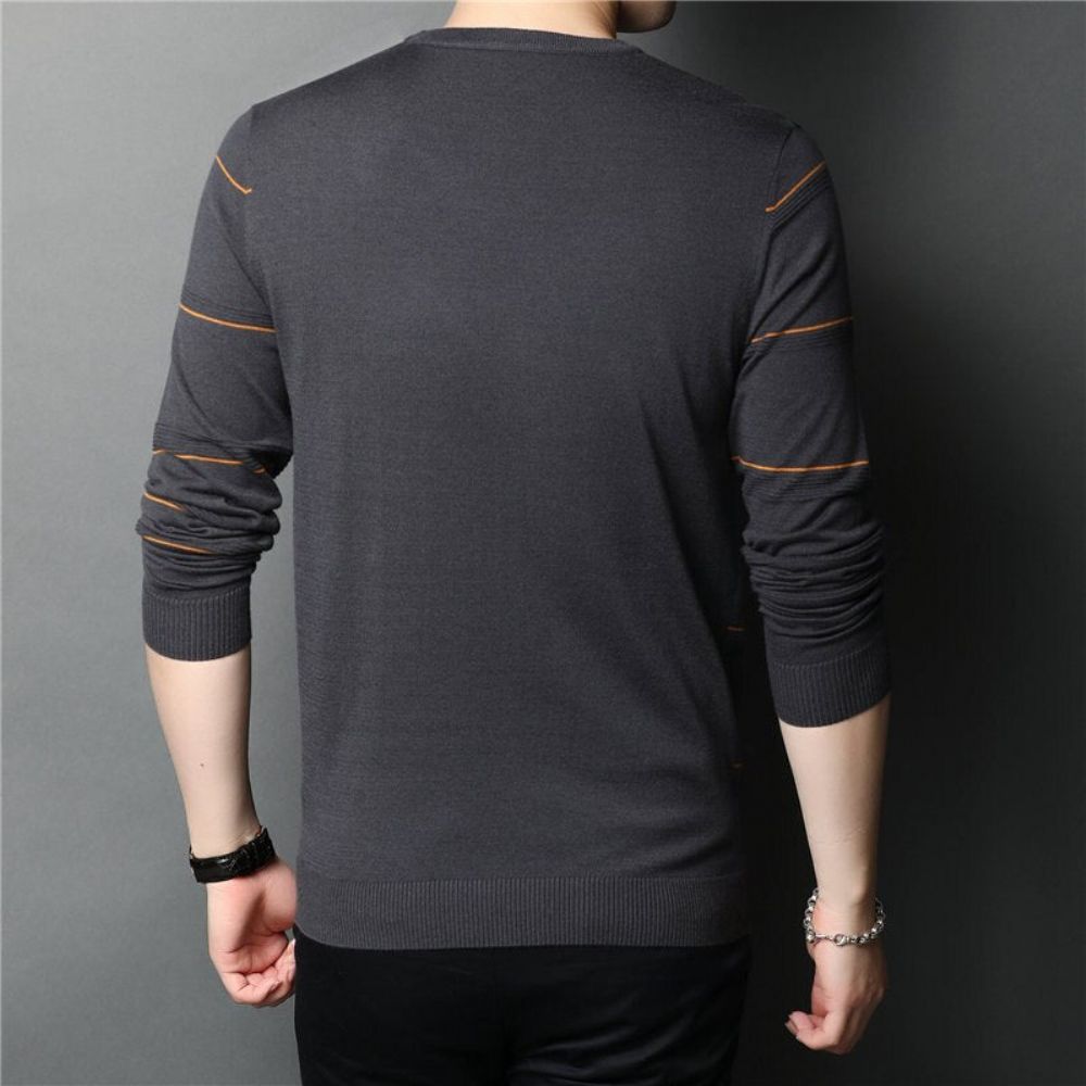 Streetwear Fashion Stripete Genser