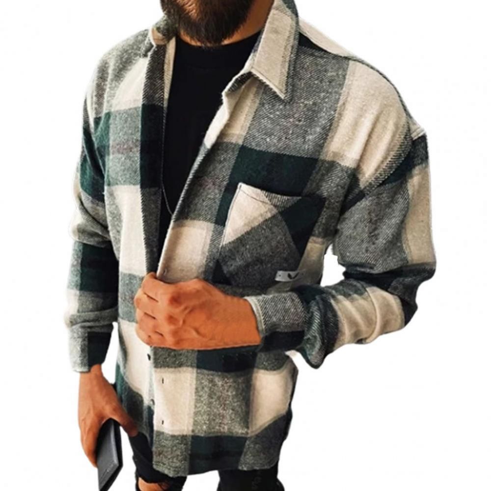 Streetwear Outwear Turn-down Krage Cardigan