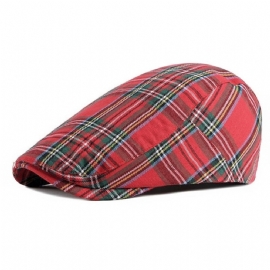 Stripe Gitter Beret Hat