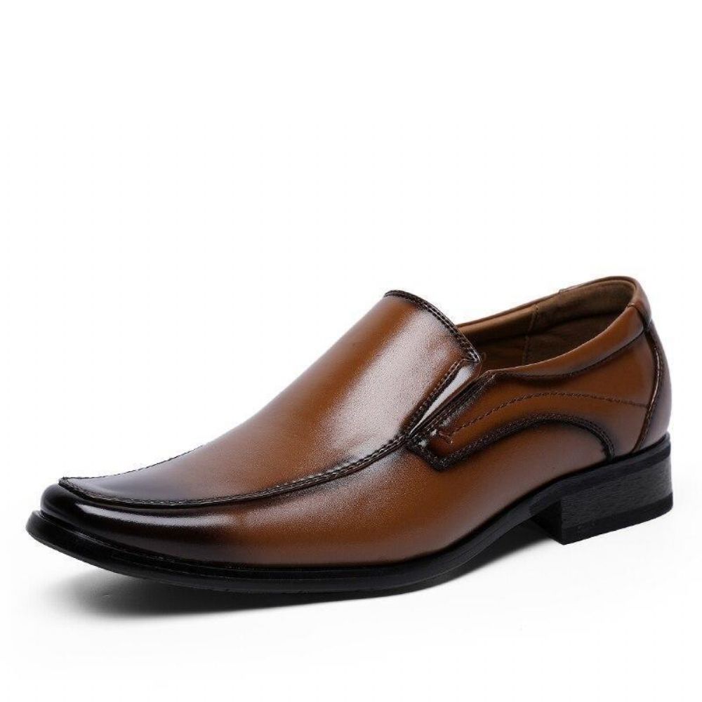 Fashion Leather Solid Suit Sko