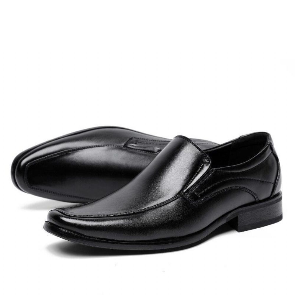 Fashion Leather Solid Suit Sko