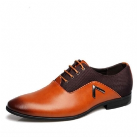 Lær Elegant Design Casual Oxfords