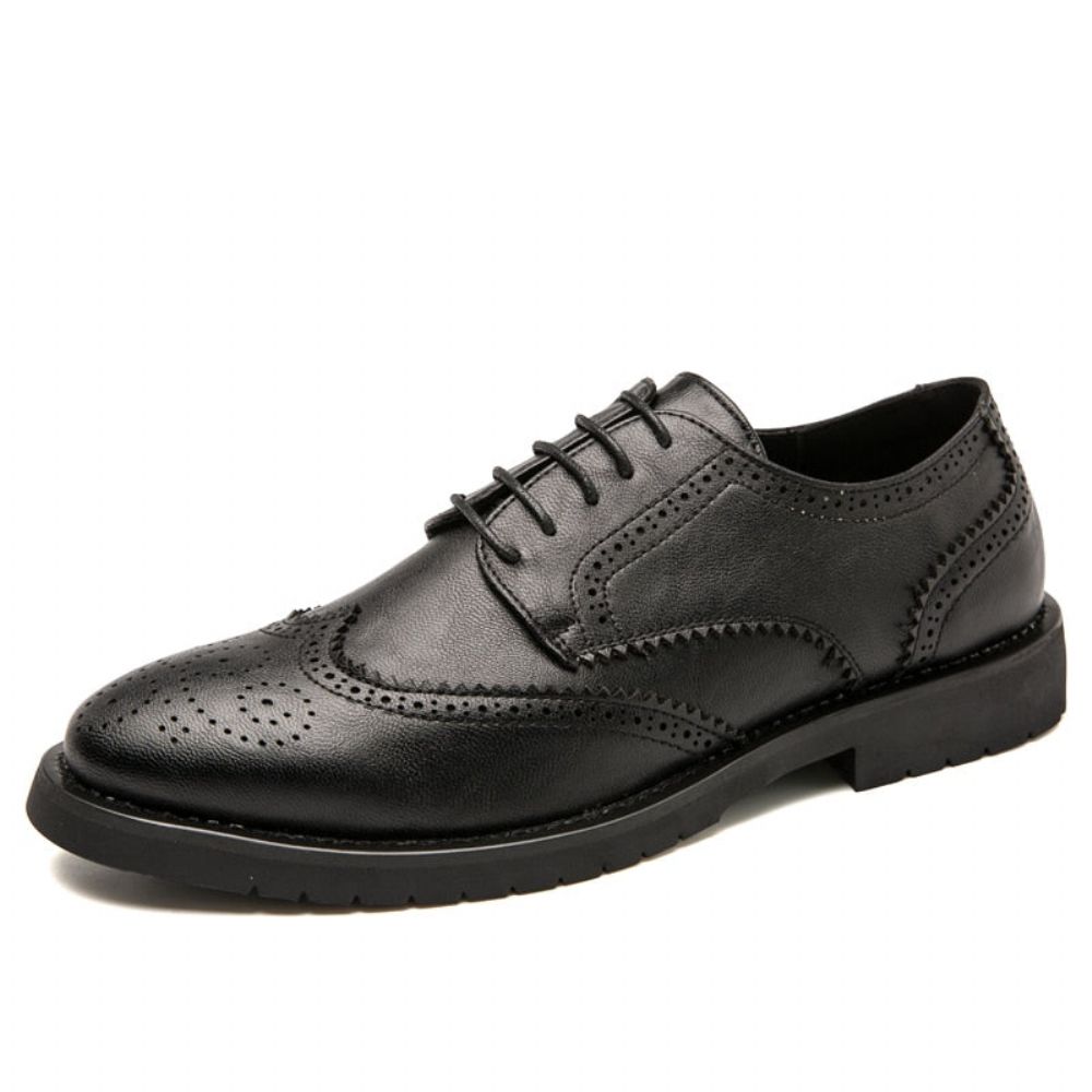 Menn Brogue British Casual Leather Dress Sko