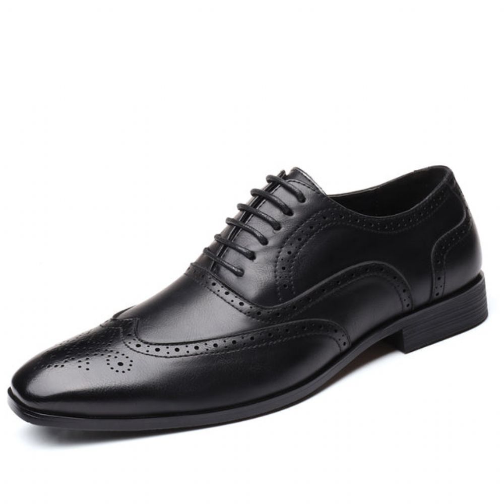Menn Retro Bullock Formelle Skinnsko