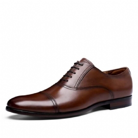 Retro Bullock-skinn Oxford-sko