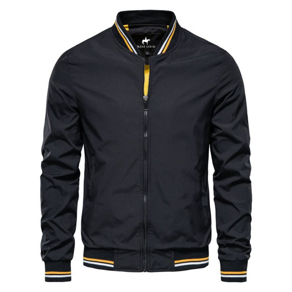 Bomber Baseball Ensfarget Forretningsjakke