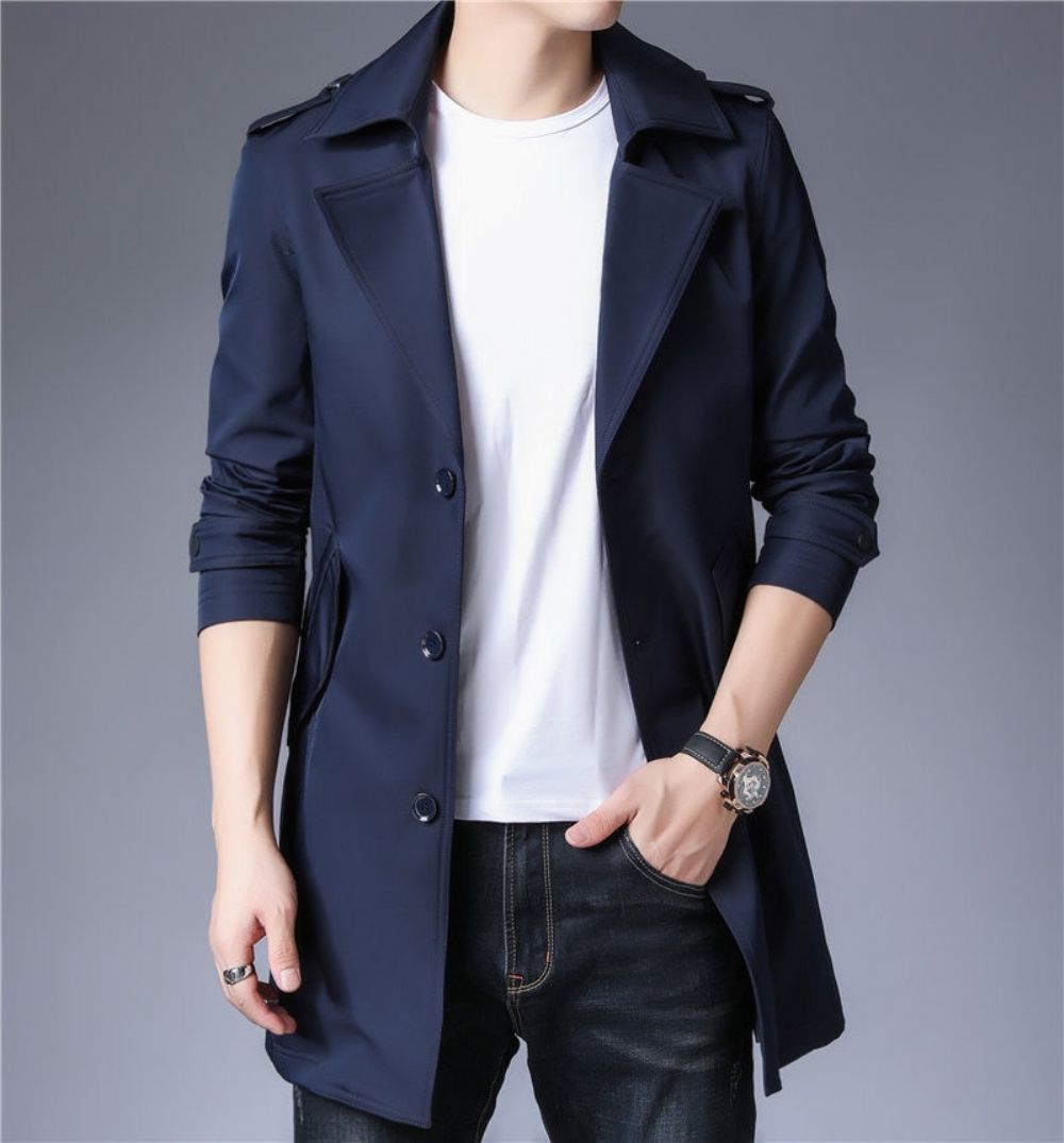 Business Trench Windbreaker Overtrekk