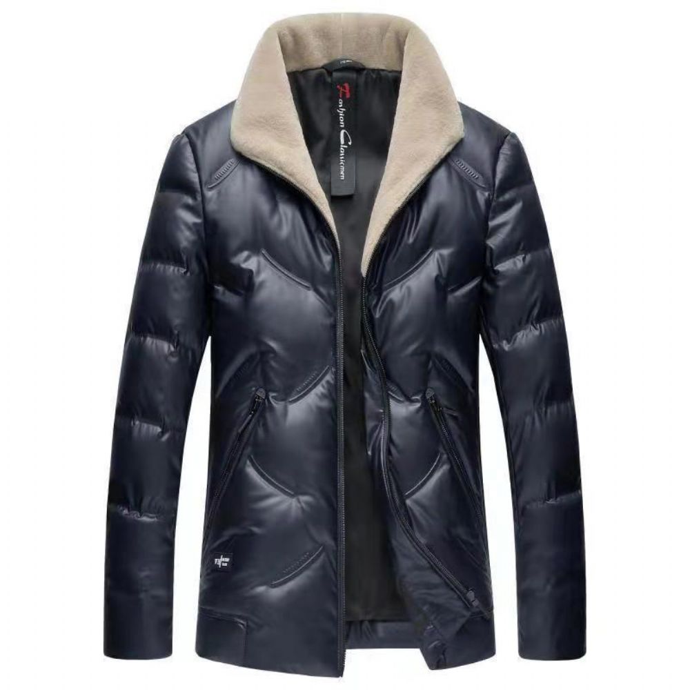 Duck Down Vestlig Stil Frakk