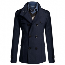 Gentlemen Ullstil Menns Peacoat