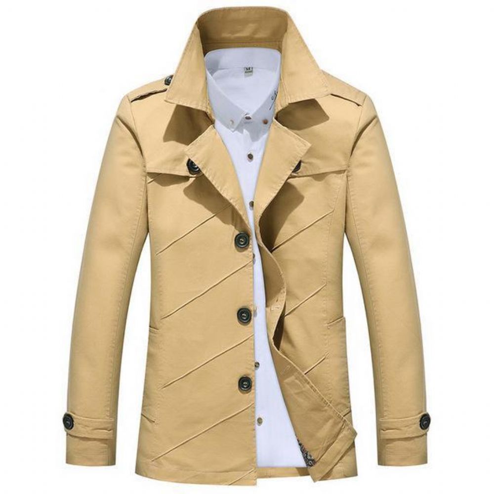 Lang Trenchcoat I Engelsk Stil