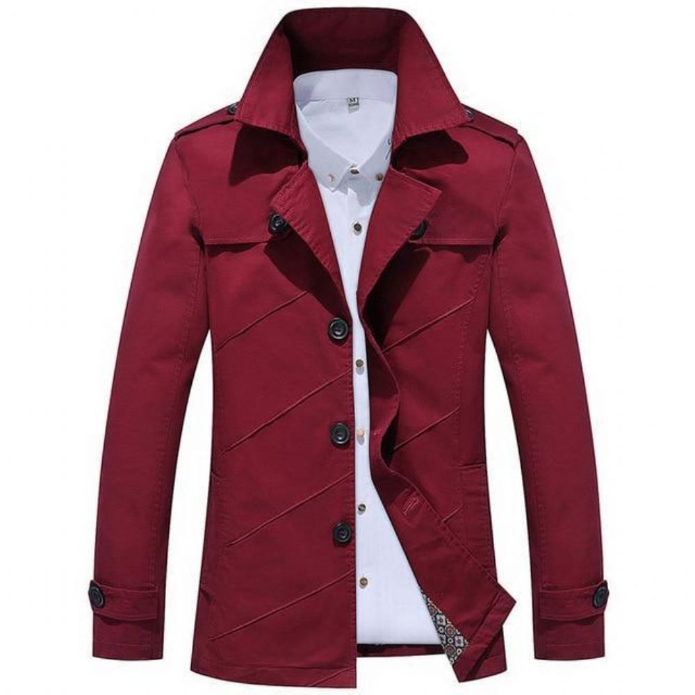 Lang Trenchcoat I Engelsk Stil