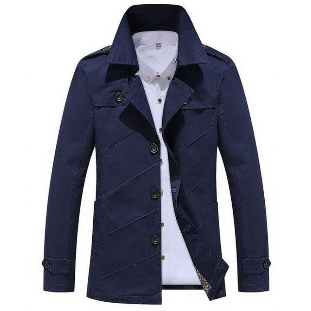 Lang Trenchcoat I Engelsk Stil