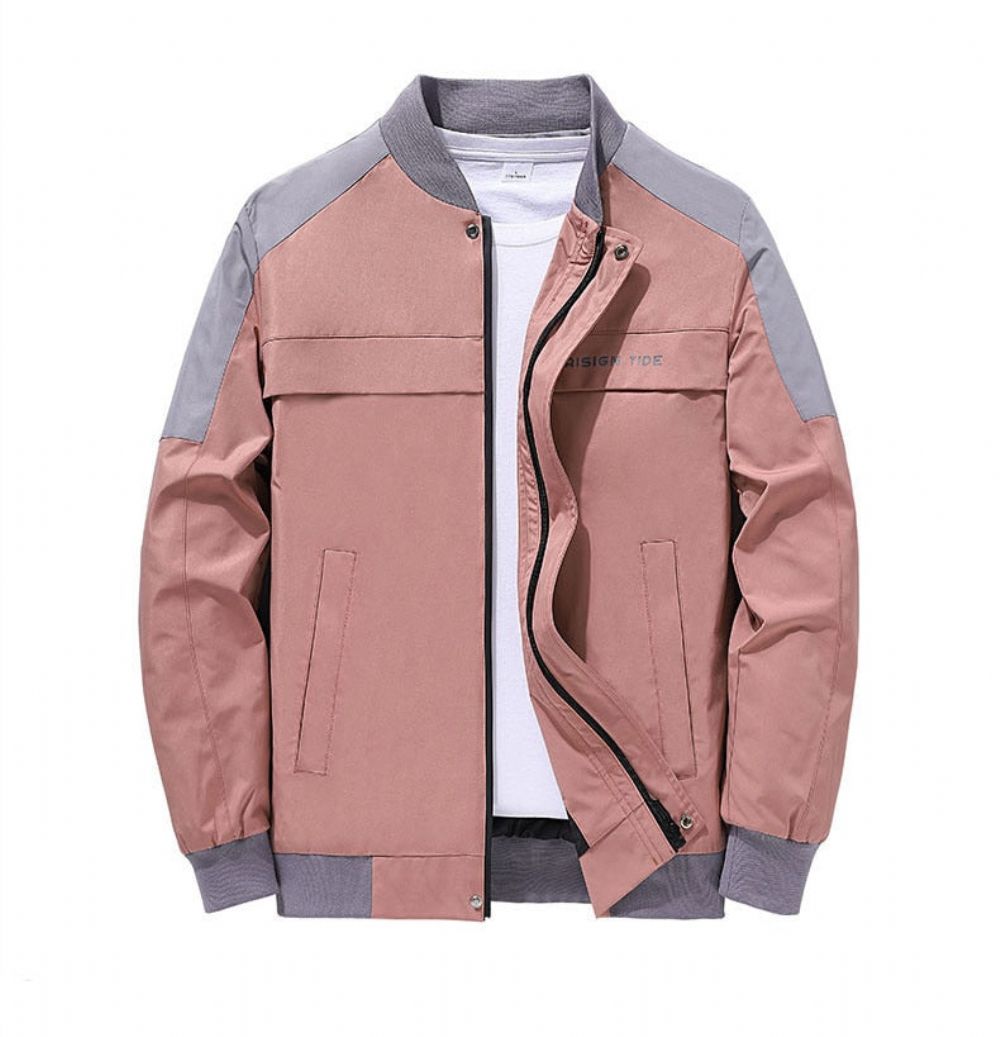 Menn Streetwear Glidelåsjakke