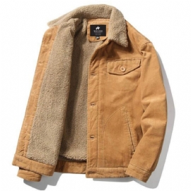 Ny Trend Pelsfôr Corduroy-jakke