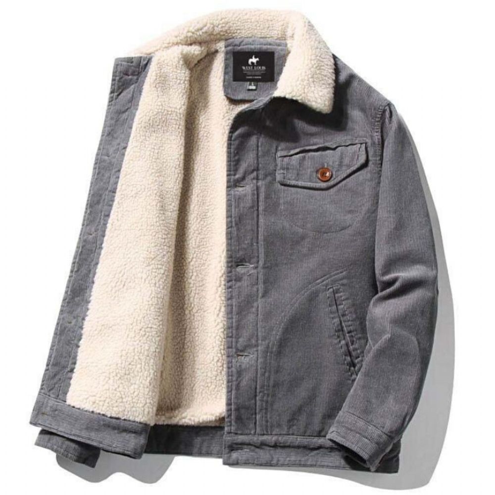 Ny Trend Pelsfôr Corduroy-jakke