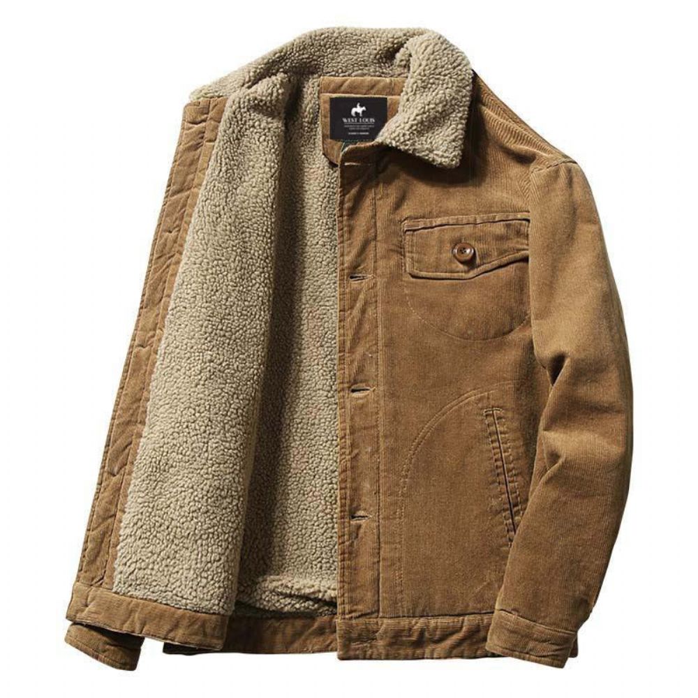 Ny Trend Pelsfôr Corduroy-jakke