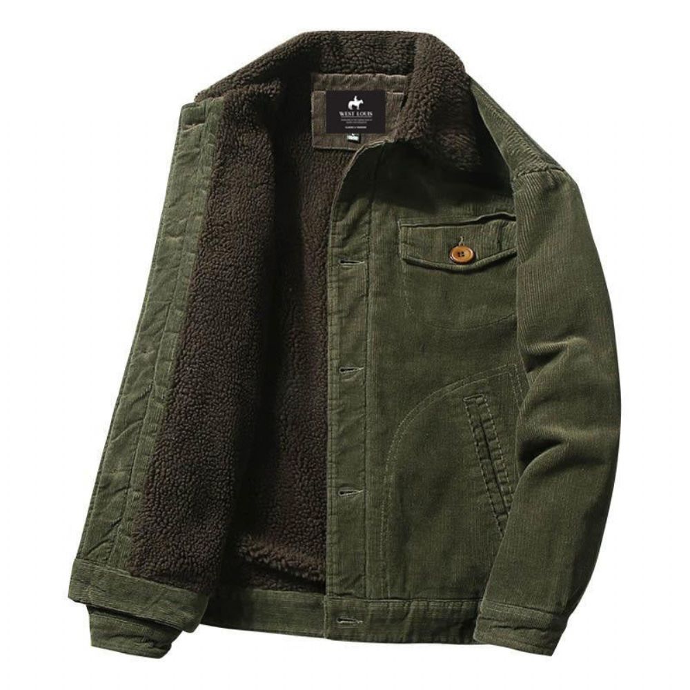 Ny Trend Pelsfôr Corduroy-jakke