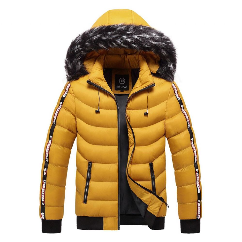 Parka Side Striped Thicken Jacket