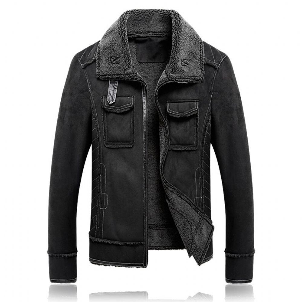 Pelskrage Liner Velvet Thicken Coat
