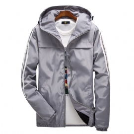 Windbreaker Stripete Baseballjakke