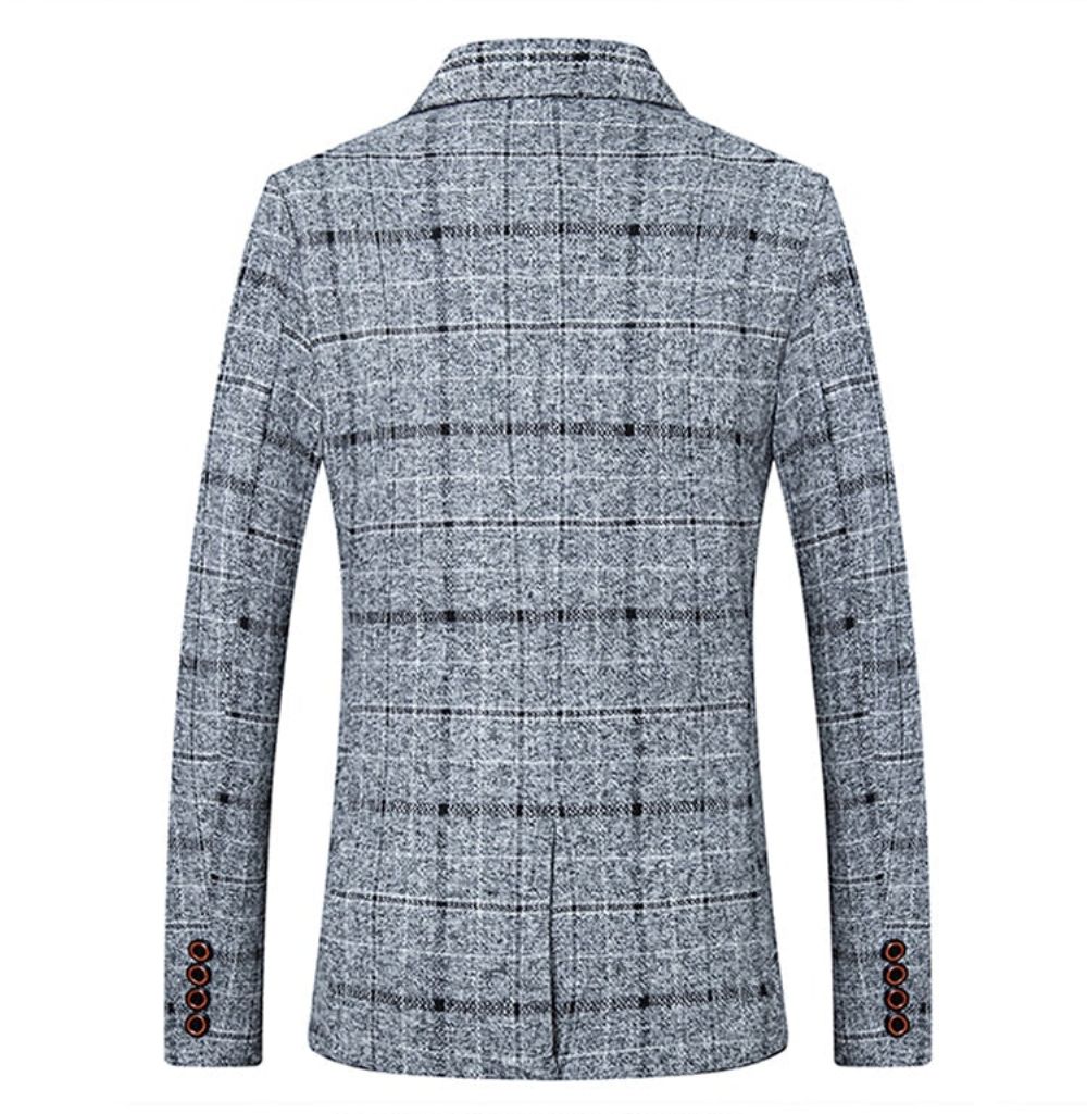 Autumn Plaid Menn Blazer