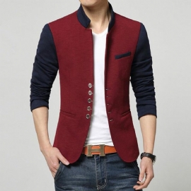 Fashion Patchwork Casual Blazer