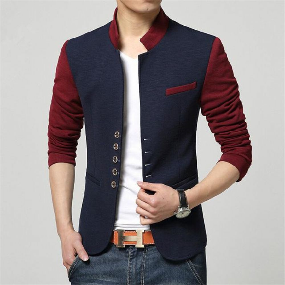 Fashion Patchwork Casual Blazer