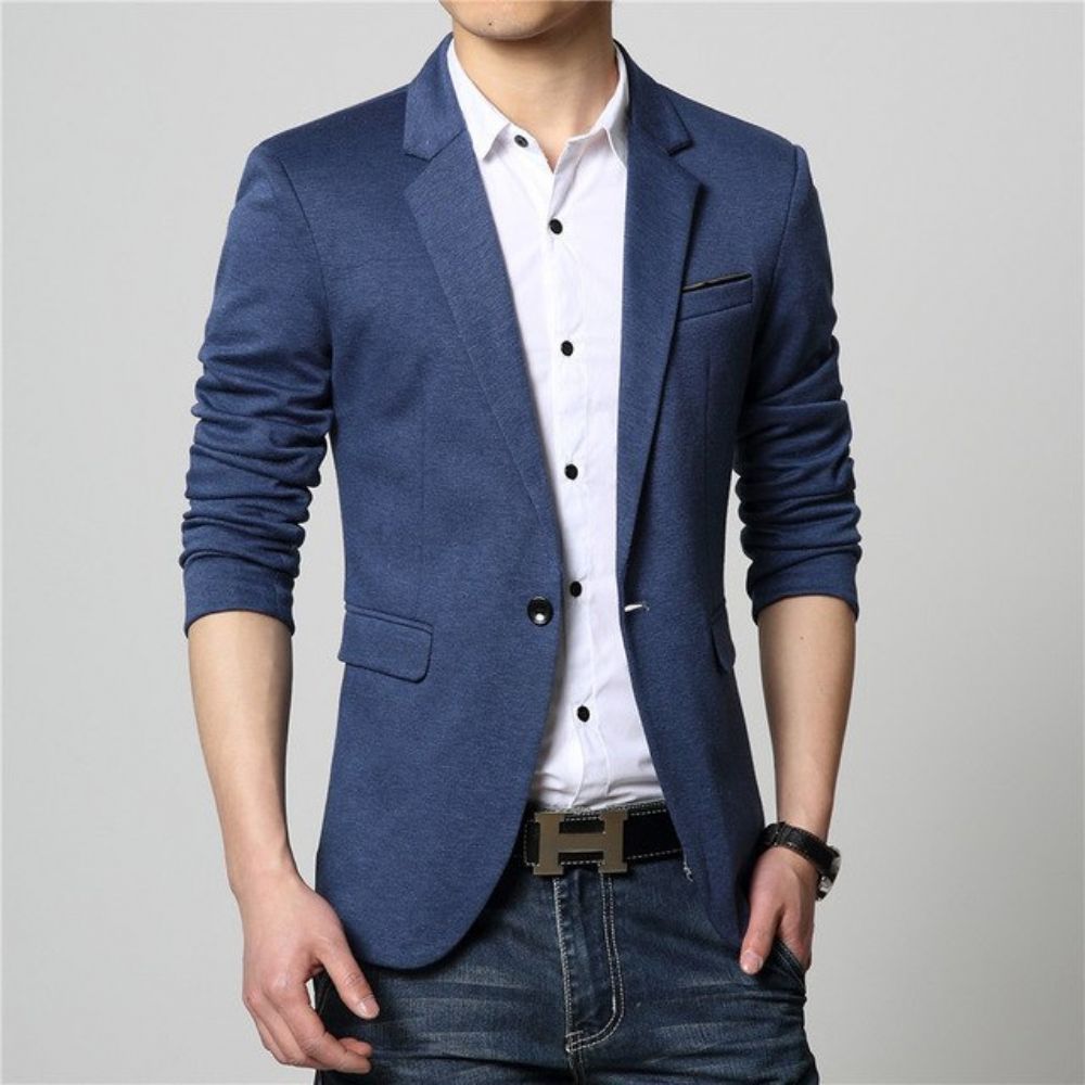 Mote Bomull Casual Tynn Blazer