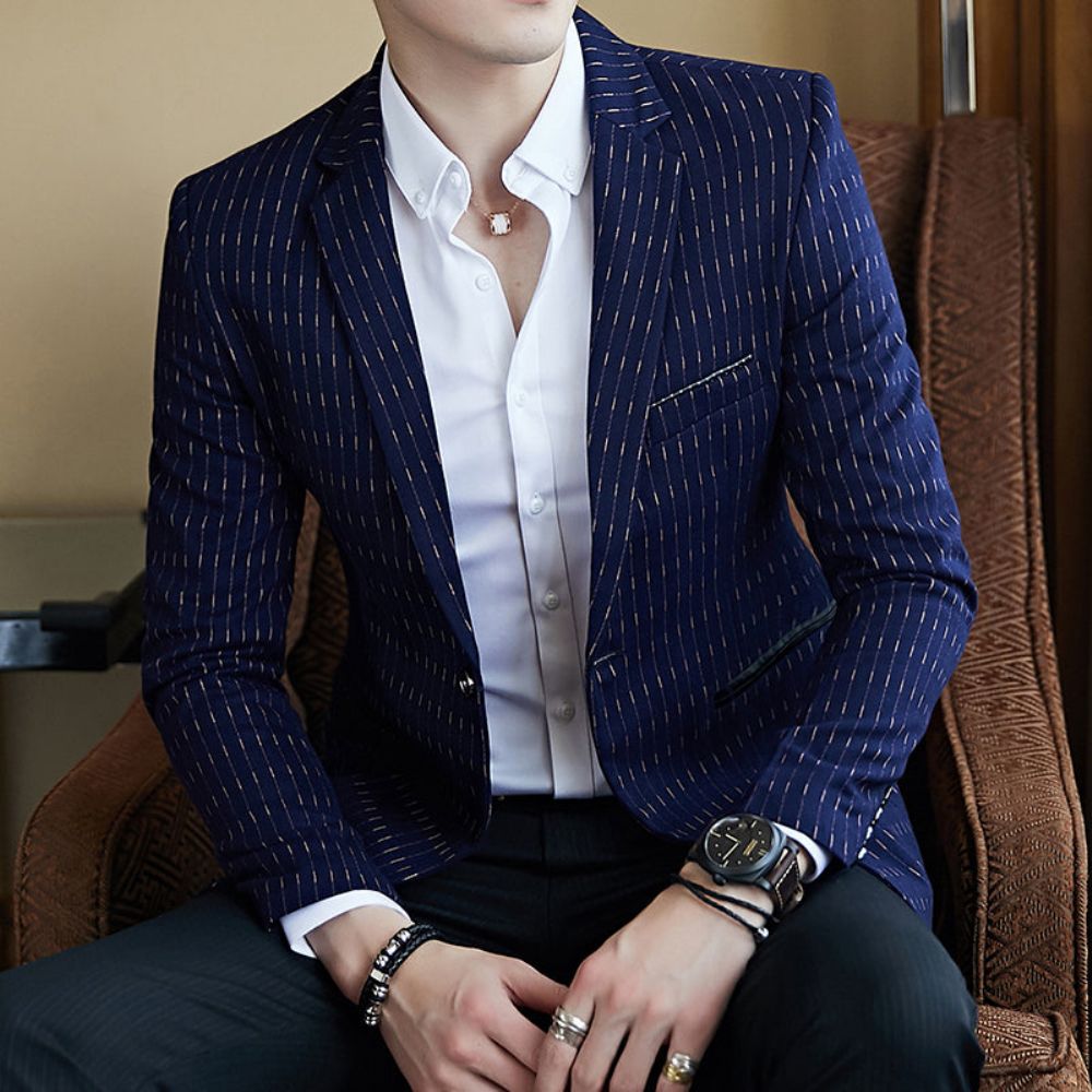 Stilig Business Dot Striped Blazer