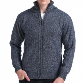 Cardigan Med Rullekrave Med Glidelås