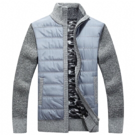 Fleece Patchwork Ull Fasjonabel Genser
