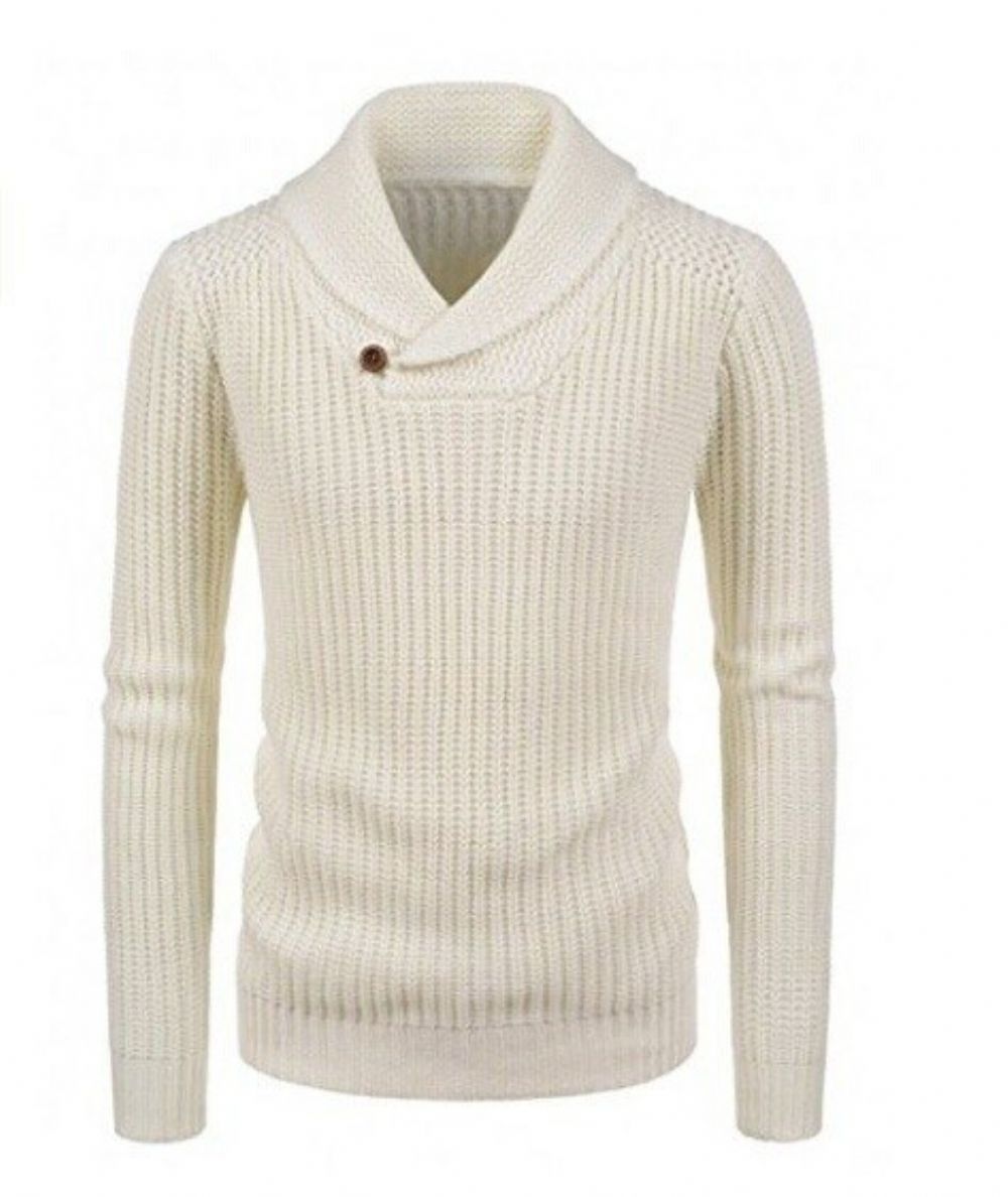 Pullover Genser Med Knapper