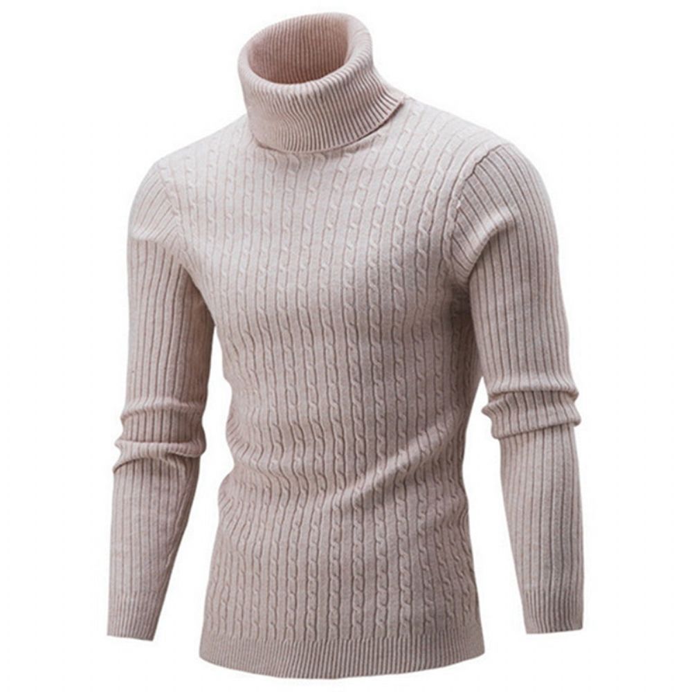 Solid Casual Genser Med Turtleneck